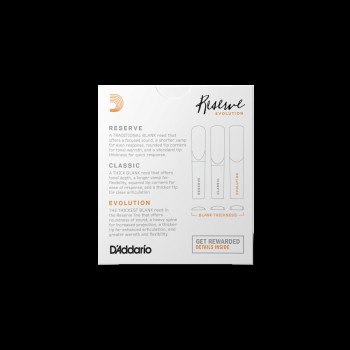D'Addario Reserve Evolution тростинa для кларнета Bb