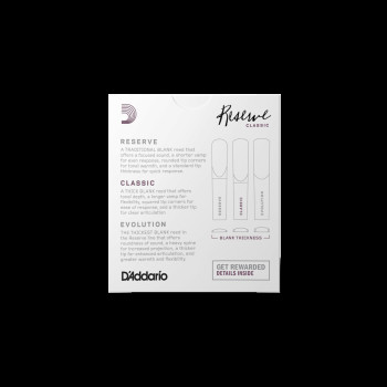 D'Addario Reserve Classic тростинa для кларнета Bb